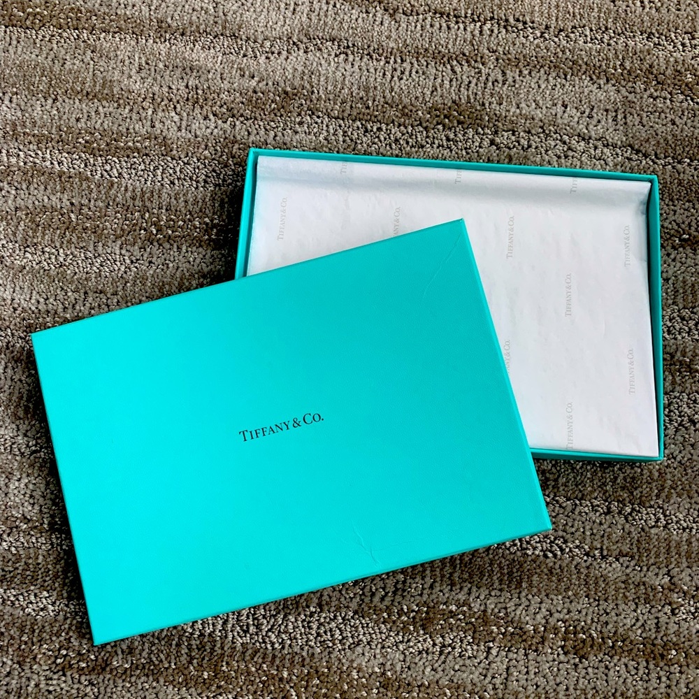 Authentic Tiffany and Co. gift box and tissue paper